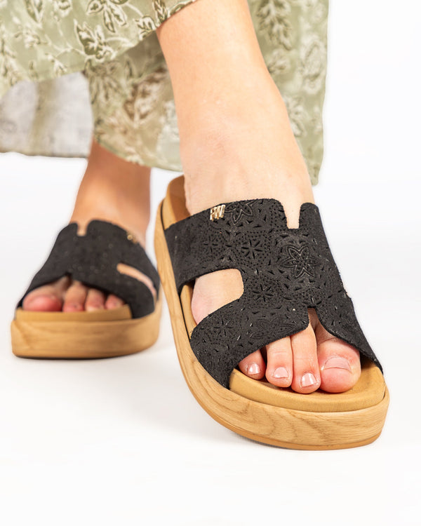 Cut: Arborius Perforated Suede Black