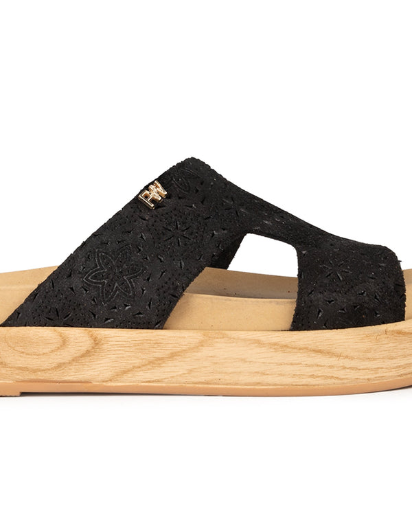 Cut: Arborius Perforated Suede Black