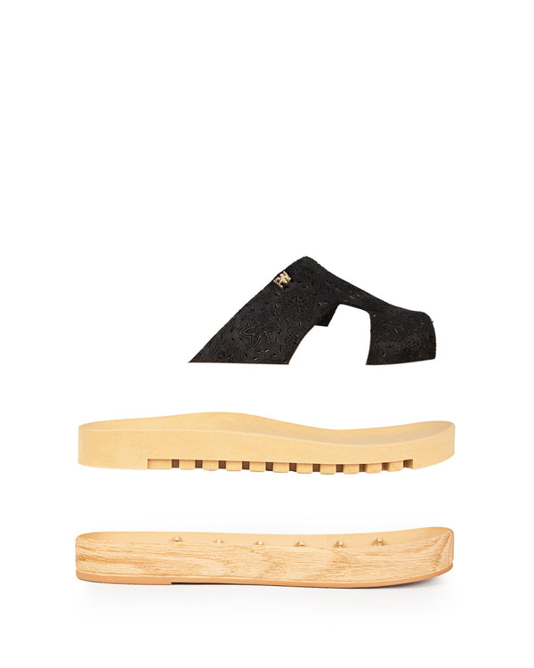 Cut: Arborius Perforated Suede Black