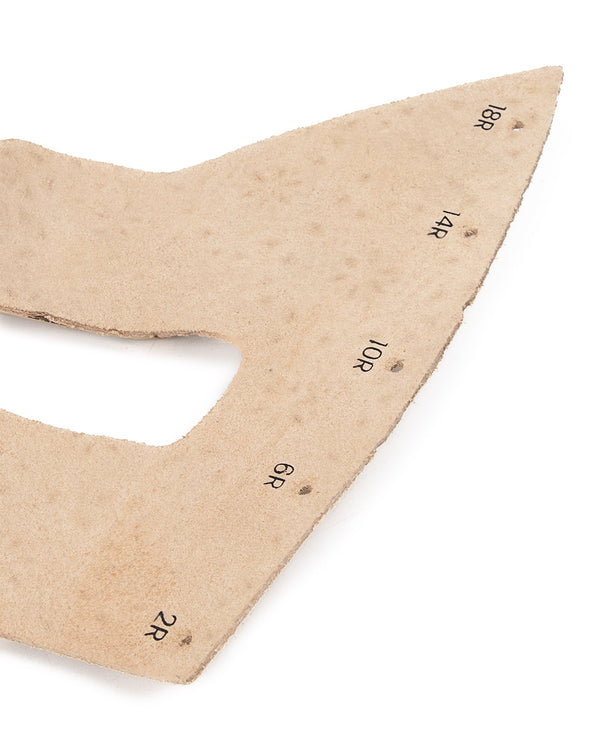 Upper: Beige Perforated Suede