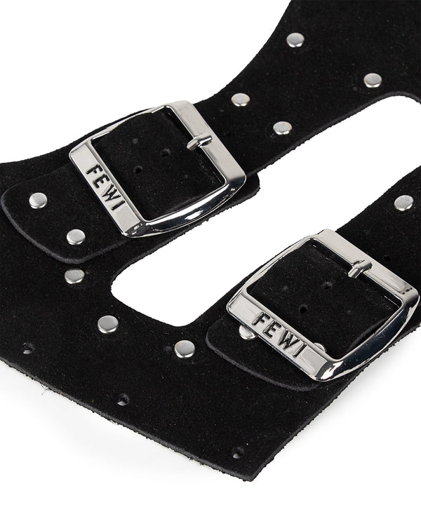 Cut: Black Suede Studs Mare