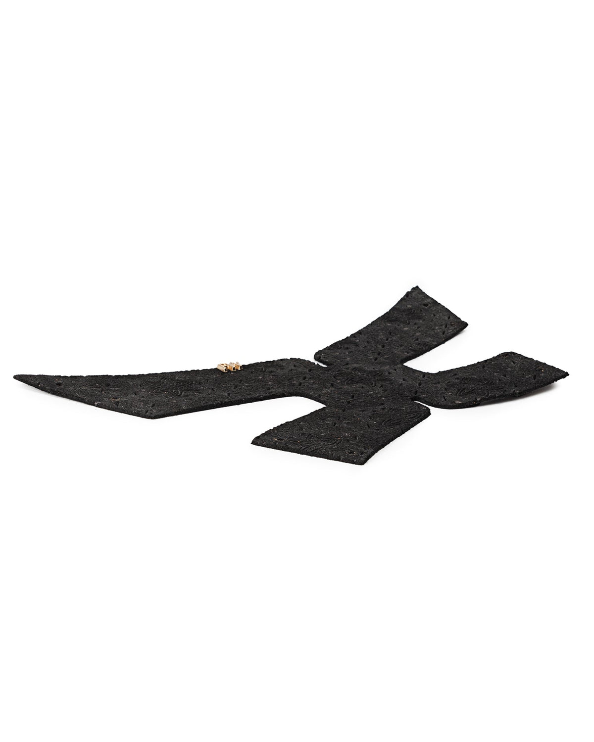 Arborius Black Perforated Suede