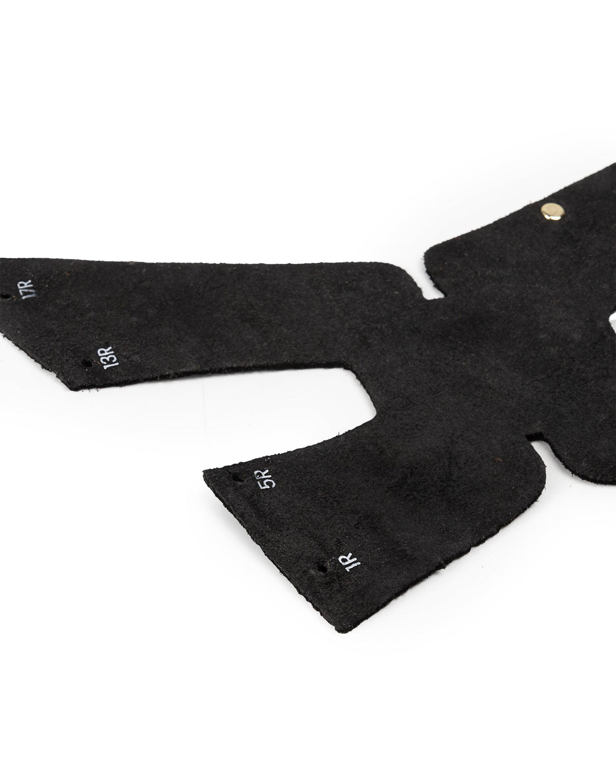 Arborius Black Perforated Suede