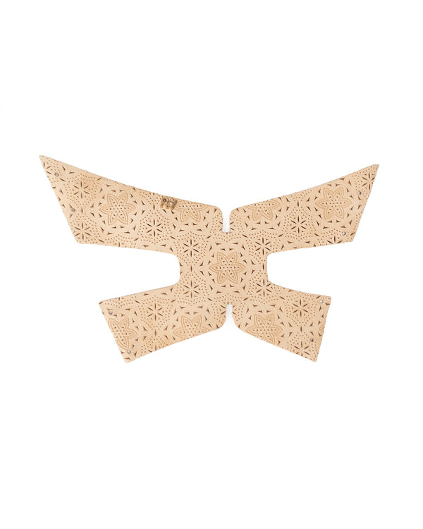 Cut: Arborius Engraved Suede Beige