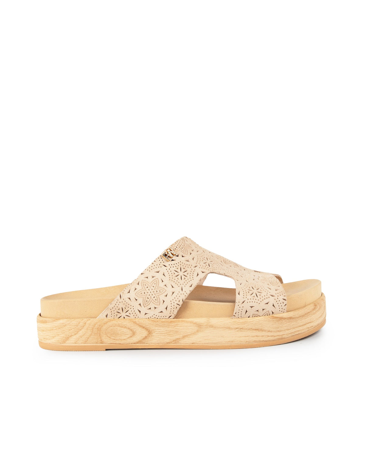 Arborius Engraved Suede Beige