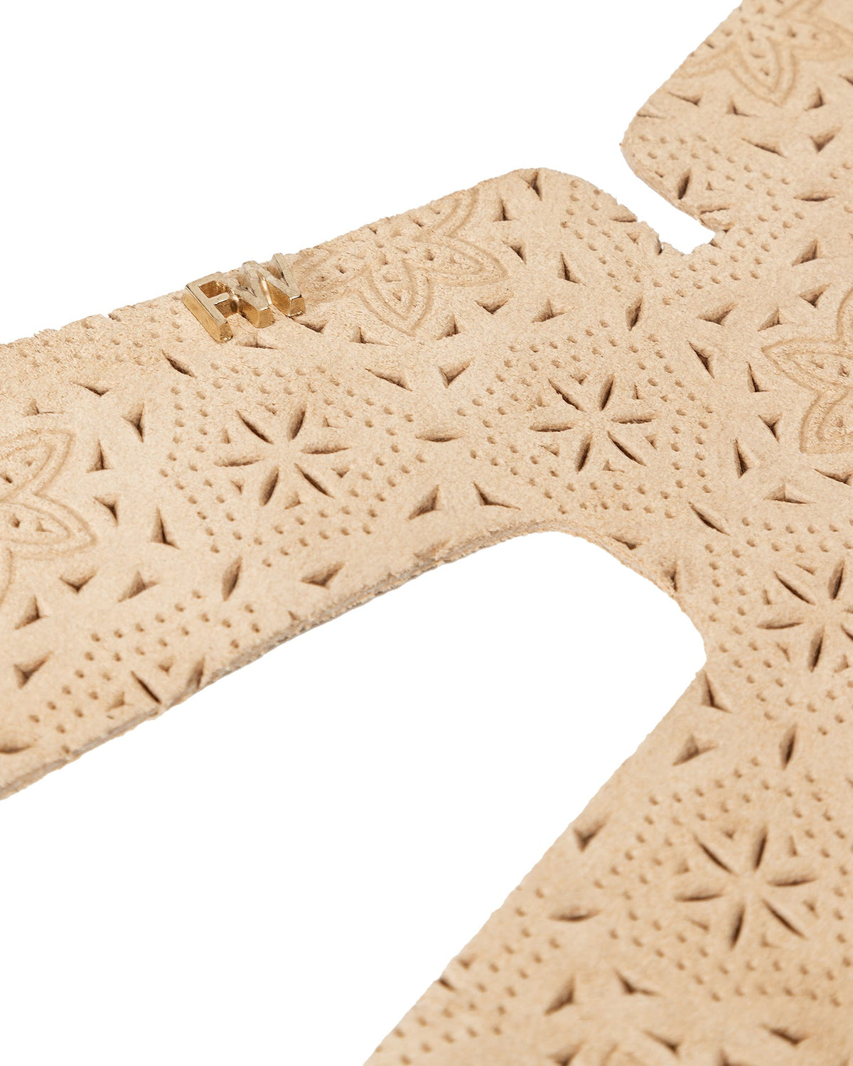 Arborius Engraved Suede Beige