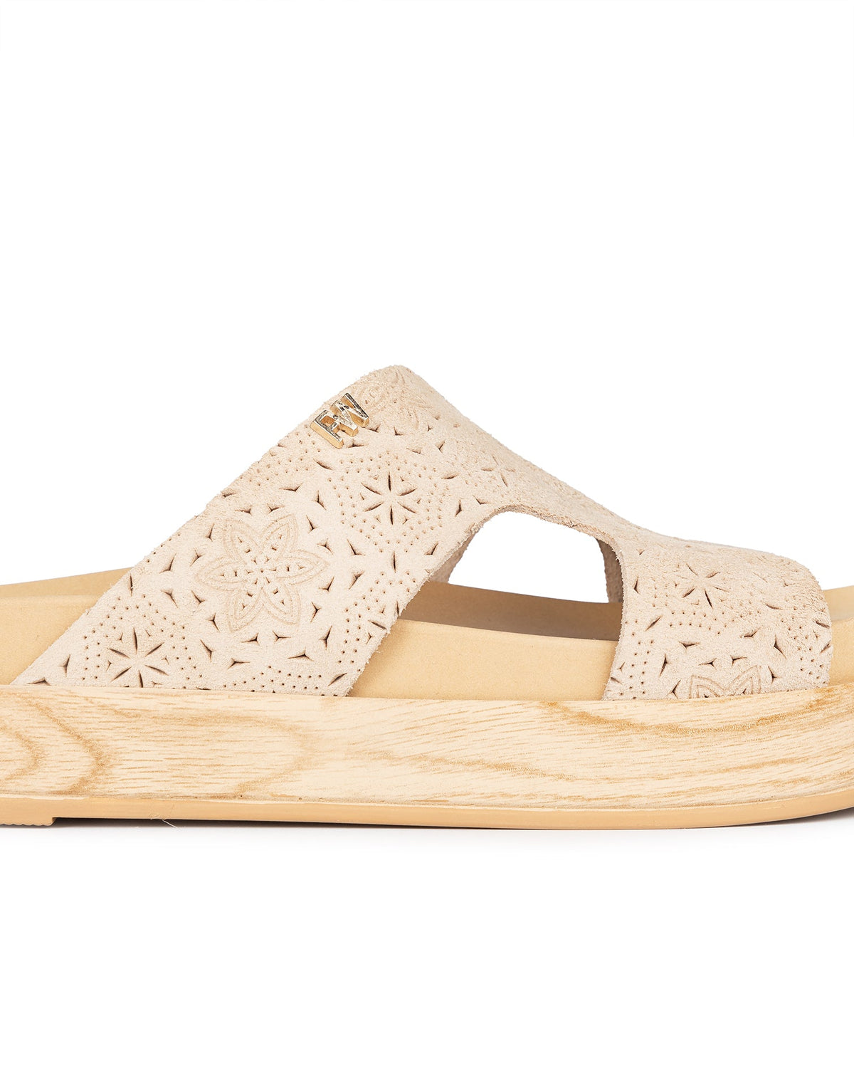 Arborius Engraved Suede Beige