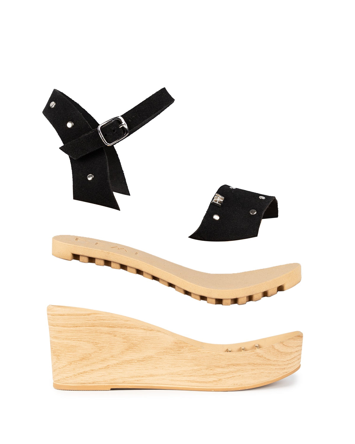 Litore Suede Studs Black